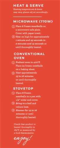 Simek's® Italian Style Beef Meatballs Perspective: left
