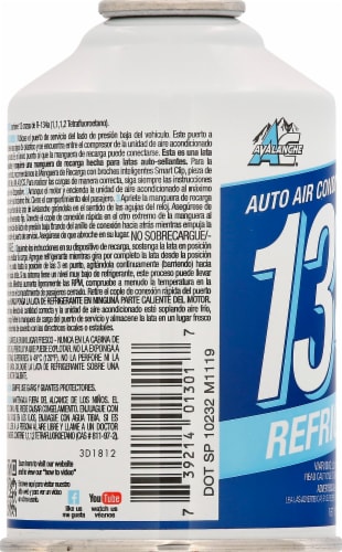 AC Avalanche® Auto Air Conditioning 134a Refrigerant Perspective: left