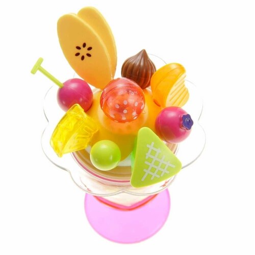Play Food Set With Cupcake, Cakes, Ice Cream & Sundae Perspective: left