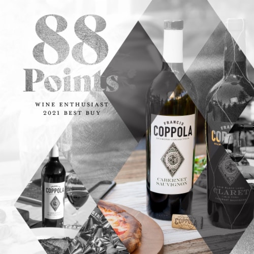 Coppola Diamond Collection California Cabernet Sauvignon Red Wine Perspective: left