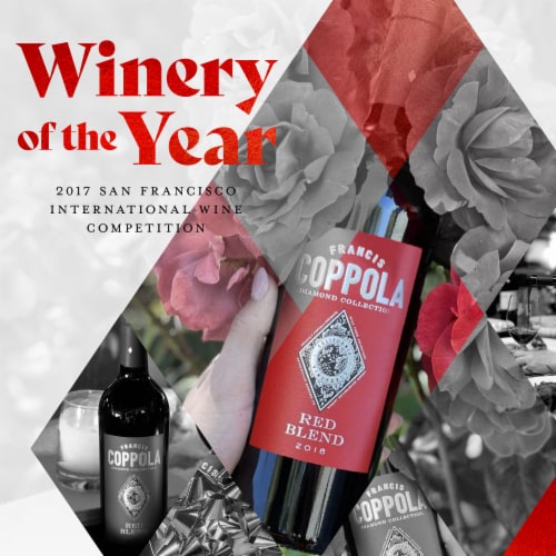 Coppola Diamond Collection California Red Blend Wine Perspective: left