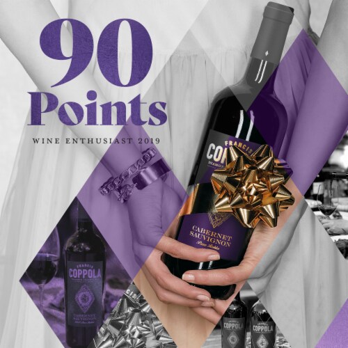 Coppola Diamond Collection Paso Robles California Cabernet Sauvignon Red Wine Perspective: left