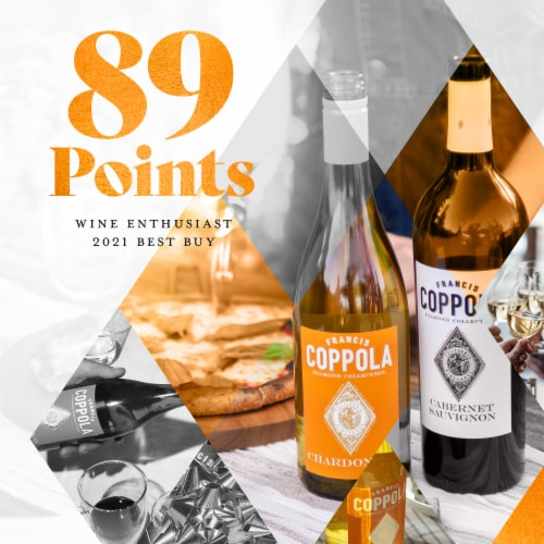 Coppola Diamond Collection California Chardonnay White Wine Perspective: left