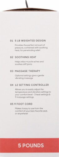 Sharper Image Calming Heat Massaging Weighted Heating Pad Perspective: left