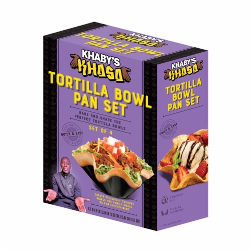 Khaby's Khasa™ Tortilla Bowl Pan Set Perspective: left