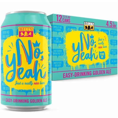 Bell's No, Yeah Easy Drinking Golden Ale Craft Beer Perspective: left