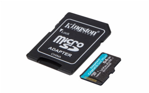Kingston Technology Canvas Go! Plus 64GB Card Perspective: left