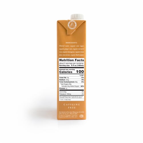Rishi Tea Organic Turmeric Ginger Chai Tea Concentrate Perspective: left