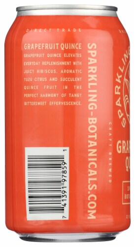 Rishi Tea Sparkling Botanicals Grapefruit Quince Perspective: left