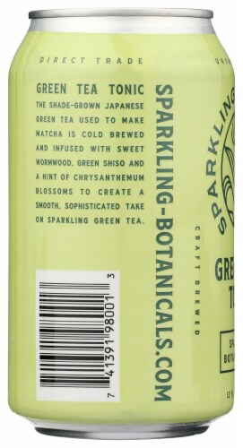 Rishi Tea Green Tea Tonic Sparkling Botanical Tea Perspective: left