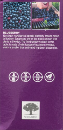 New Nordic Blue Berry Strong Herbal Supplements Perspective: left