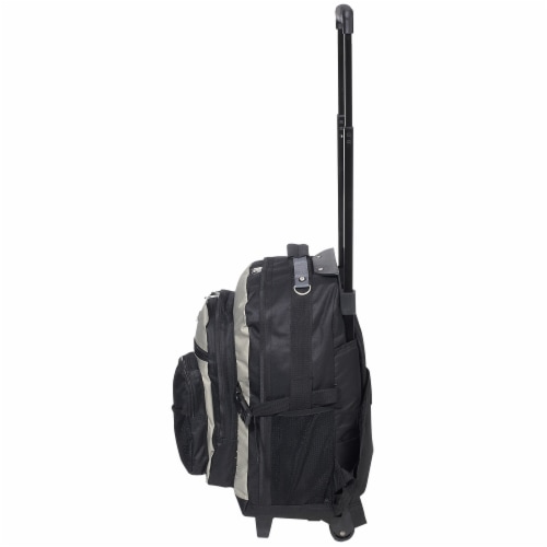 Everest Deluxe Wheeled Backpack - Khaki/Black Perspective: left