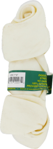 Bravo Natural Knotted Rawhide Bone Perspective: left
