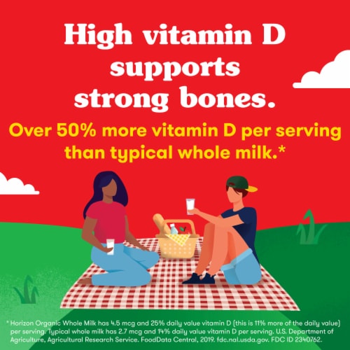 Horizon Organic Vitamin D Milk Perspective: left