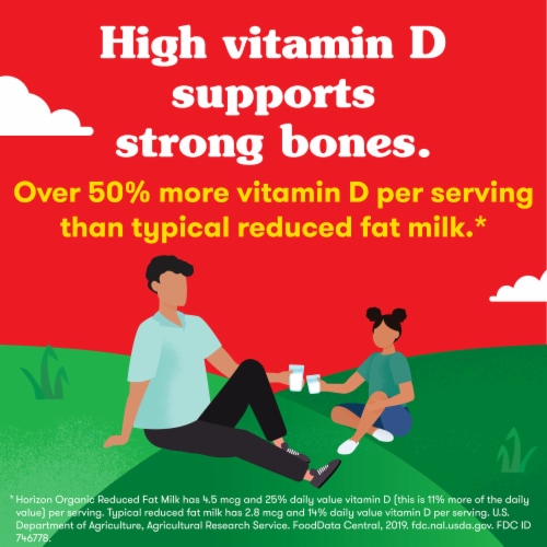 Horizon Organic® 2% Reduced Fat Milk Perspective: left