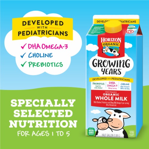 Horizon Organic Growing Years Whole Milk Perspective: left