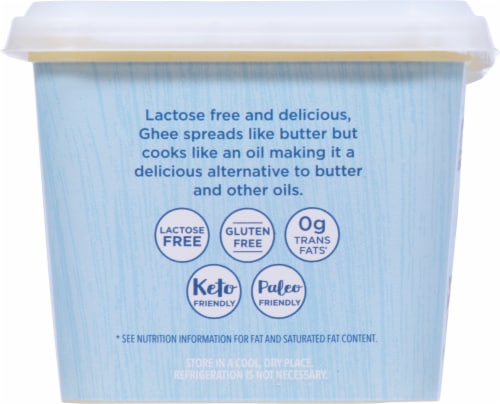 Carrington Farms Organic Grass Fed Ghee Clarified Butter Perspective: left