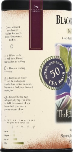 The Republic of Tea® Blackberry Sage Tea Bags Perspective: left