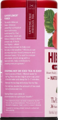 The Republic of Tea® Natural Hibiscus Superflower® Tea Perspective: left