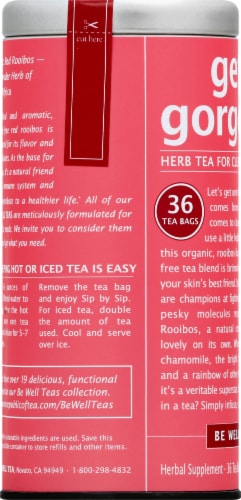 The Republic of Tea Get Gorgeous Herbal Tea Bags Perspective: left