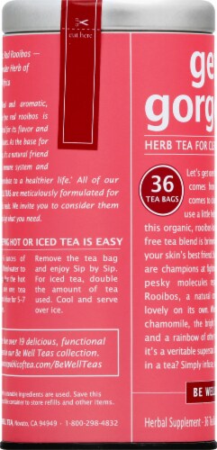 The Republic of Tea Get Gorgeous® Organic Herbal Tea Bags Perspective: left