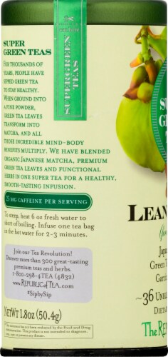 The Republic of Tea® Lean Green Super Green Tea Bags Perspective: left
