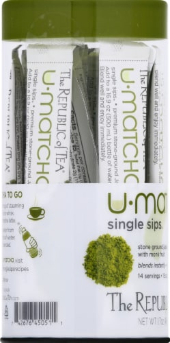 The Republic of Tea U-Matcha Single Sips Perspective: left