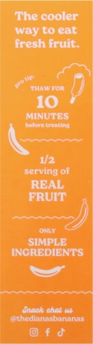 Diana's® Milk Chocolate Peanut Butter Cup Real Banana Halves Perspective: left