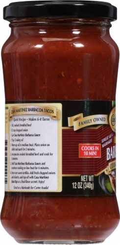 Casa Martinez Barbacoa Beef Sauce Perspective: left