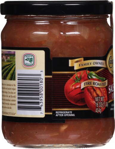 Casa Martinez® Quemada Fire Roasted Salsa Perspective: left