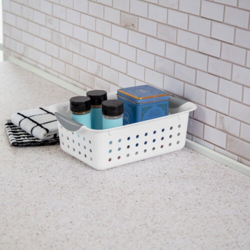 Sterilite Medium & Small Ultra Plastic Storage Bin Organizer Basket (12 Pack)