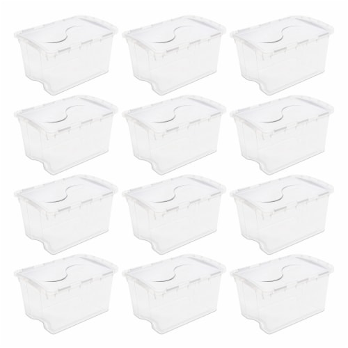 Sterilite Storage Box with Hinged Lid - Clear, 48 qt - Kroger