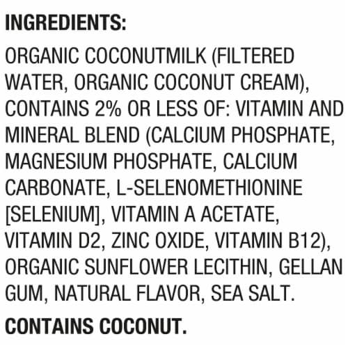 SO Delicious® Dairy Free Organic Unsweetened Vanilla Coconut Milk Perspective: left