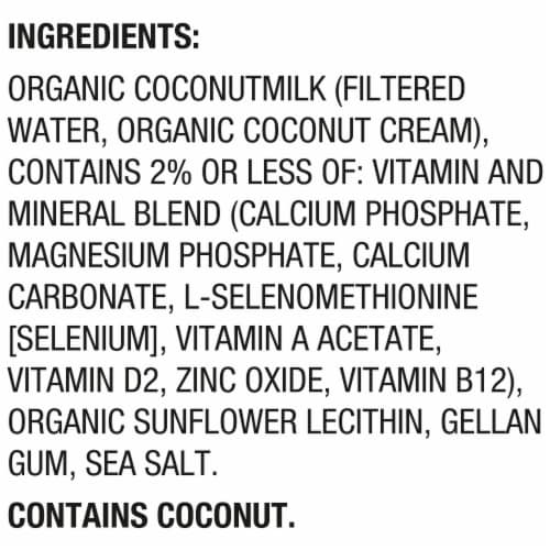 SO Delicious® Organic Dairy-Free Unsweetened Coconut Milk Perspective: left