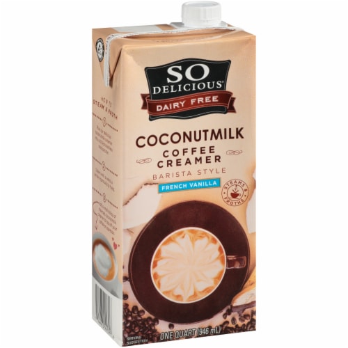 SO Delicious Coconut Milk French Vanilla Perspective: left