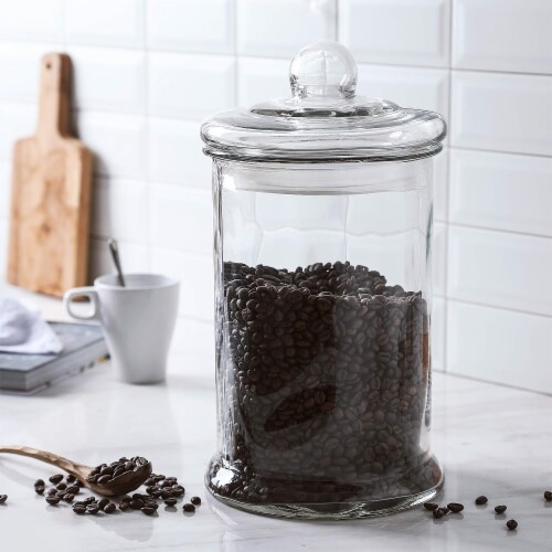 1.4 Gal Glass Apothecary Jar, 7.5x14Inch Canister Set with Ball Lid 1 Piece Perspective: left