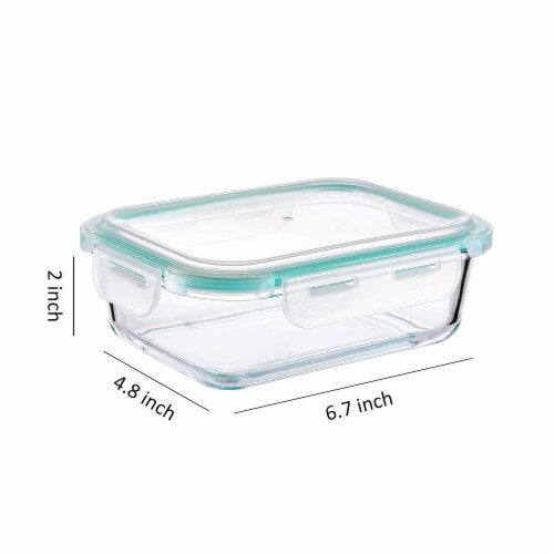 2 & 3 Compartment Glass Meal Prep Food Storage Containers with