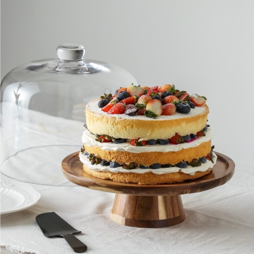 Round flat cake plate deals