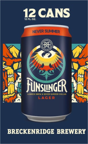 Breckenridge Brewery Funslinger Lager Beer Perspective: left