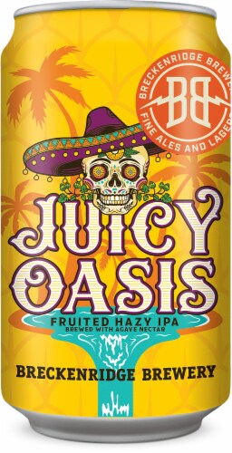 Breckenridge Brewery Juice Drop Imperial Hazy IPA Perspective: left