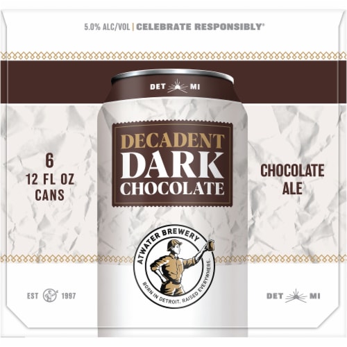 Atwater Brewery Decadent Dark Chocolate Ale Perspective: left