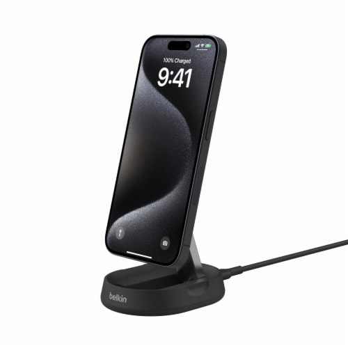 Belkin Boost Charge Pro 15W Convertible Magnetic Charging Stand Perspective: left