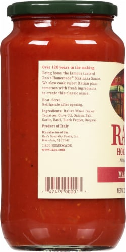 Rao's Homemade® Marinara Sauce Perspective: left