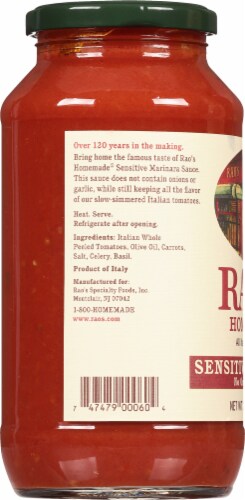 Rao's Homemade Sensitive Marinara Sauce Perspective: left