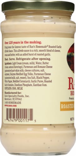 Rao's Homemade® Roasted Garlic Alfredo Sauce Perspective: left