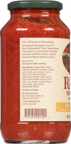 Rao's Homemade® Four Cheese Pasta Sauce Perspective: left