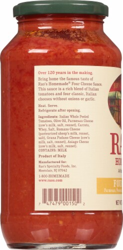 Rao's Homemade® Four Cheese Pasta Sauce Perspective: left