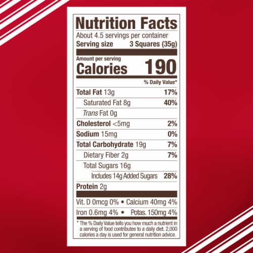 Ghirardelli® Chocolate Squares Dark Chocolate Pepperment Bark Perspective: left