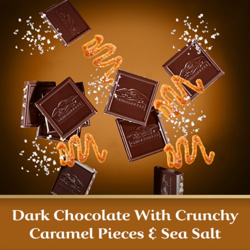 Ghirardelli® Intense Dark Salted Caramel Cascade Chocolate Bar Perspective: left