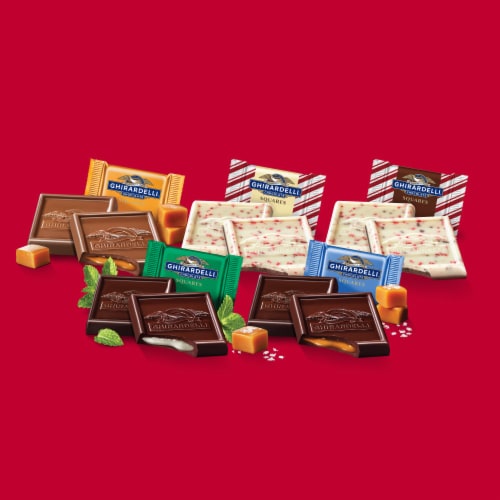 Ghirardelli® Holiday Premium Chocolate Assortment Gift Perspective: left